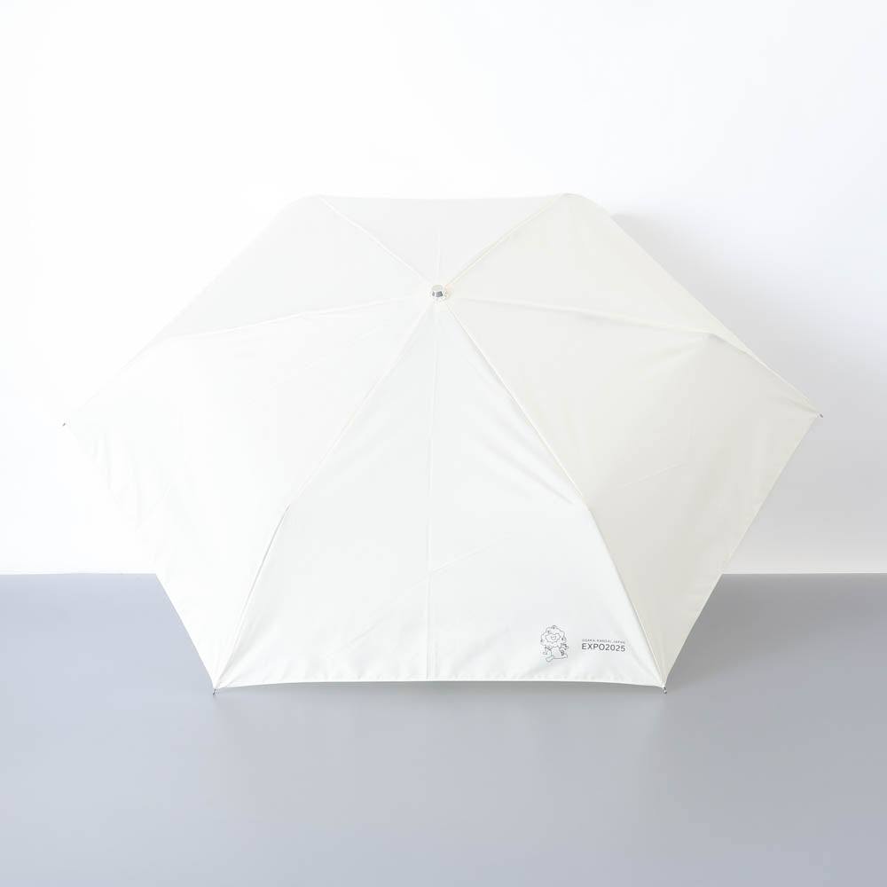 EXPO2025 ミャクミャク 雨用折り畳み傘 AUR オフホワイト 54cm Ⓚ