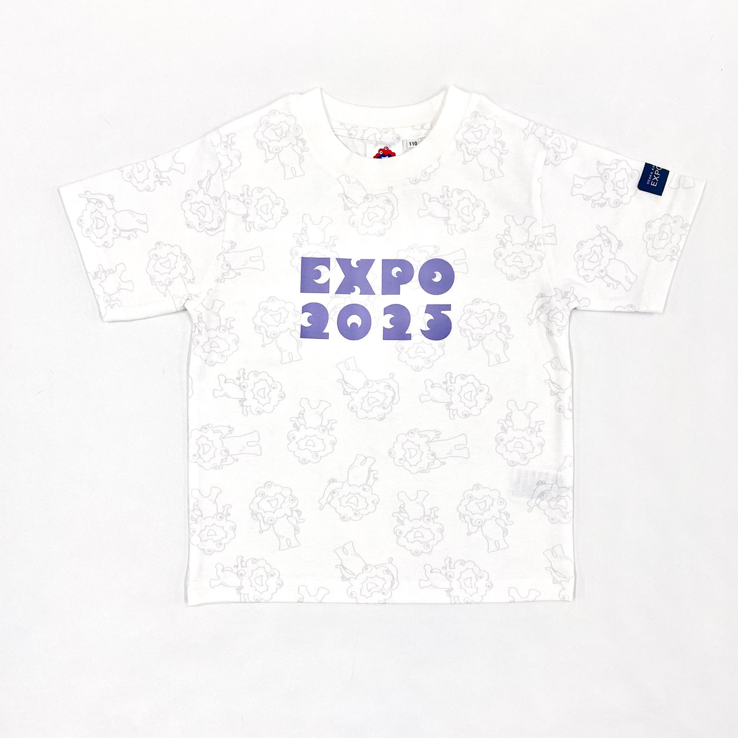 EXPO2025 ミャクミャク 総柄Tシャツ ホワイト Ⓚ
