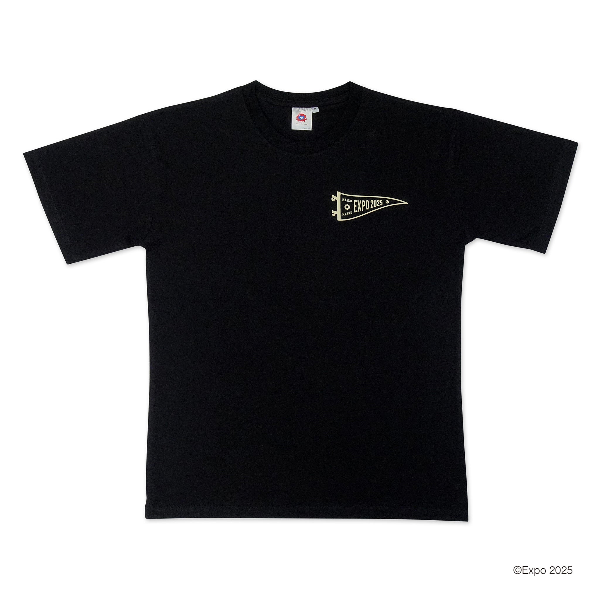 EXPO2025 刺繍風Tシャツ ブラック ユニセックス – EXPO2025 来場