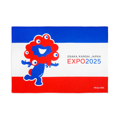 EXP02025 ミャクミャク  ハンカチフラッグ 青赤ライン TOS/045  Ⓚ
