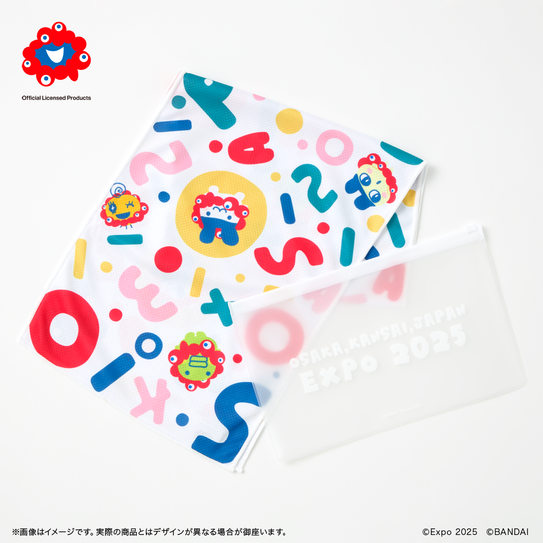EXPO2025 ミャクミャク 【たまごっち】 ポーチ付吸水タオル