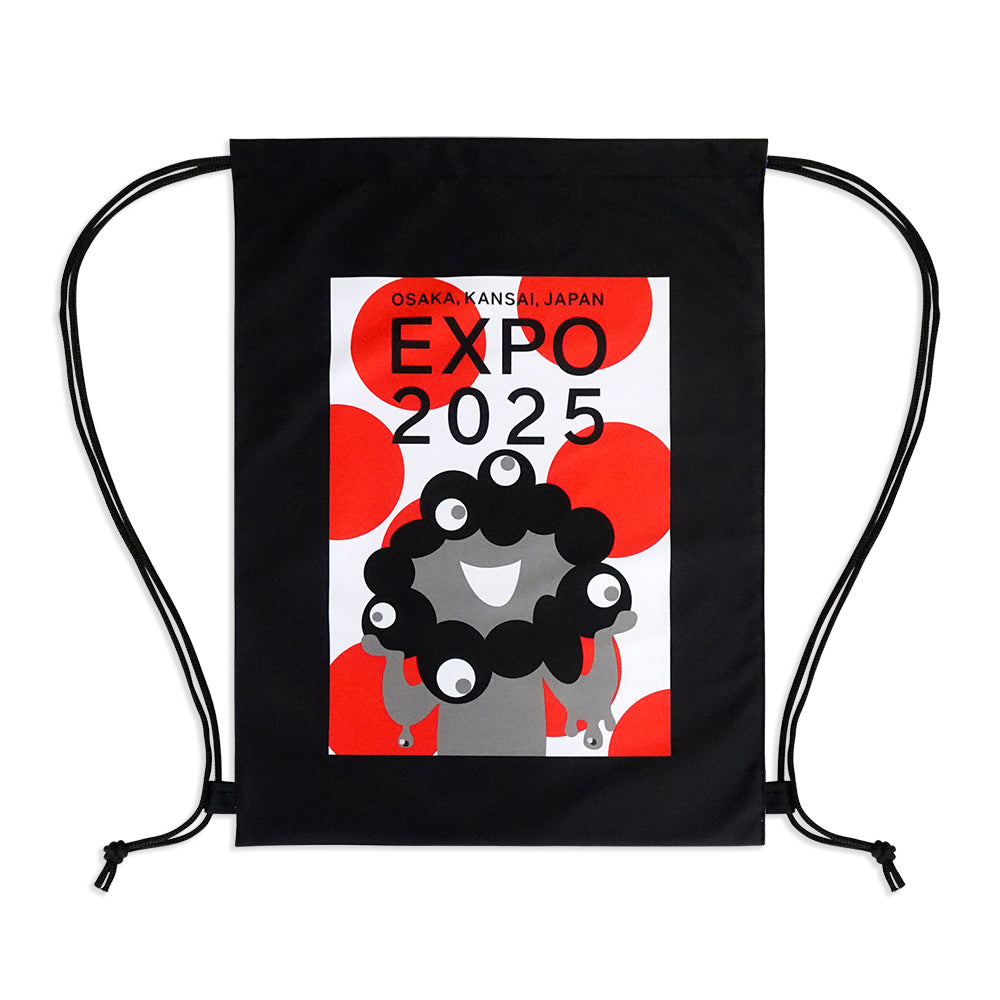 EXP02025 ミャクミャク  ナップザック Mid century TOS/035 黒 Ⓚ