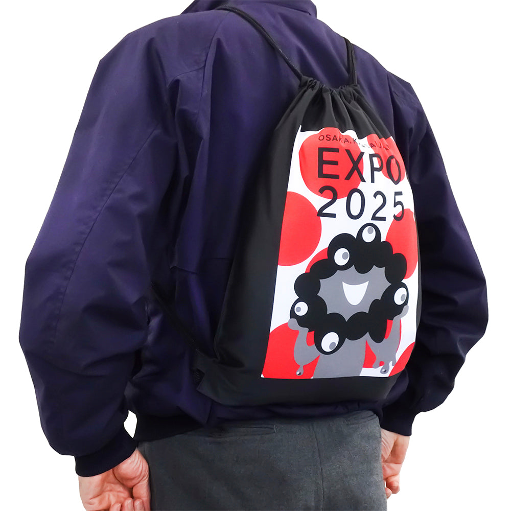 EXP02025 ミャクミャク  ナップザック Mid century TOS/035 黒 Ⓚ