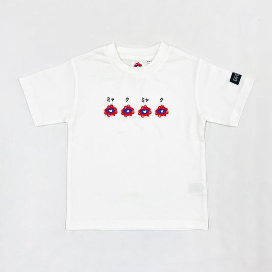 EXPO2025 ミャクミャク  ちびキャラTシャツ  ホワイト  Ⓚ