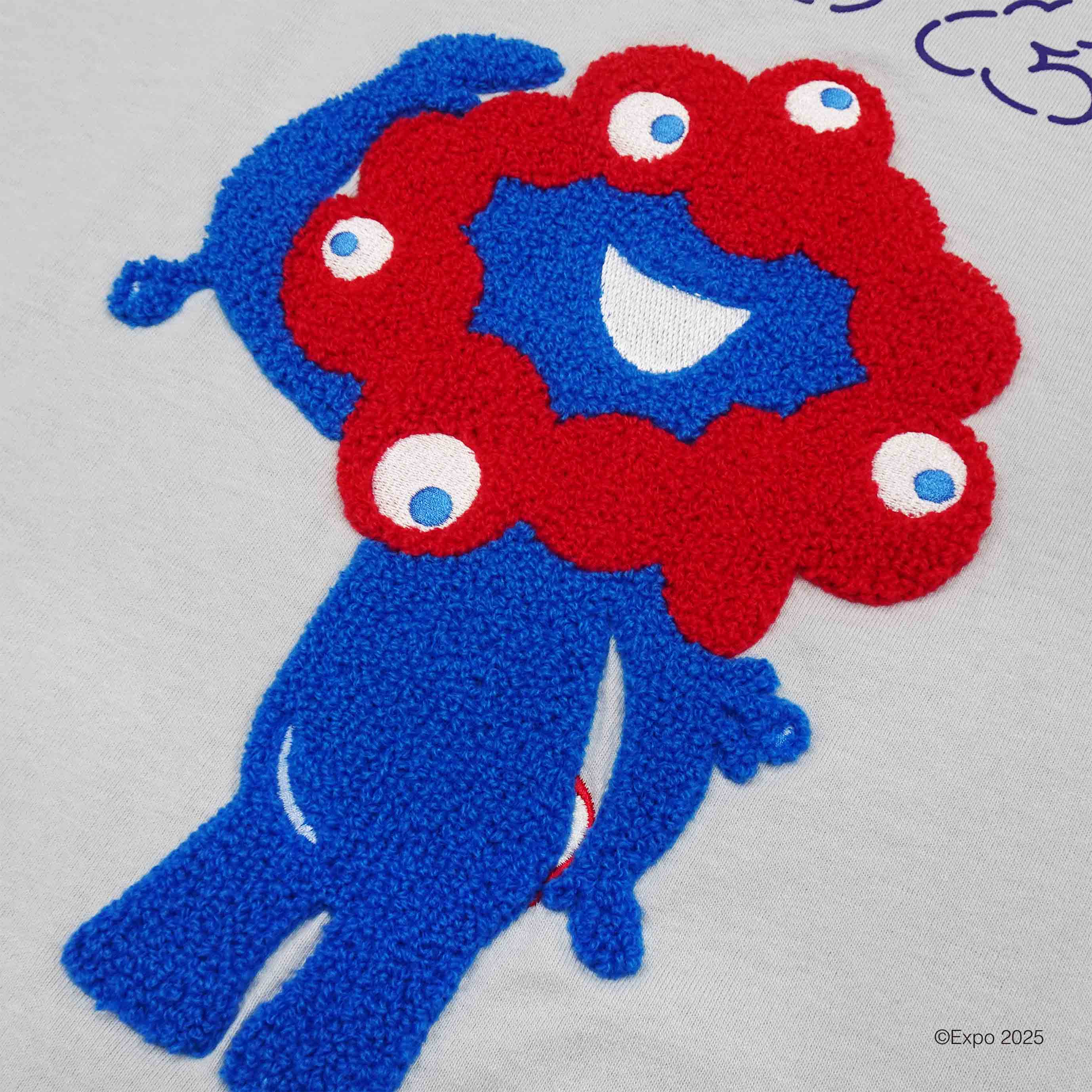 【M】ミャクミャク　Tシャツ　刺繍　関西万博 会場限定 ミャクミャク 刺繍Tシャツ サイズ110 キッズ 半袖 大阪