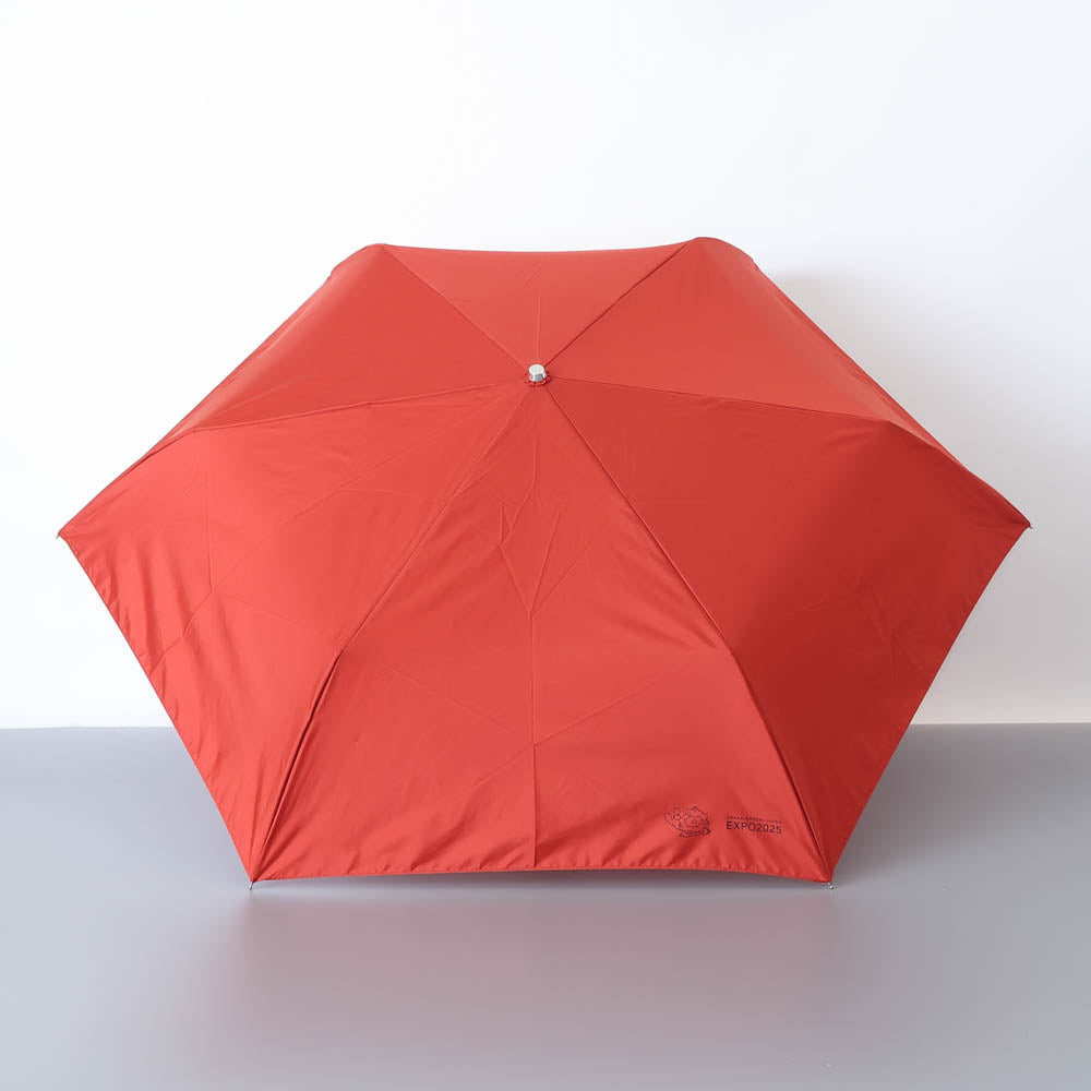 EXPO2025 ミャクミャク  雨用折り畳み傘  AUR レッド 54ｃｍ  Ⓚ