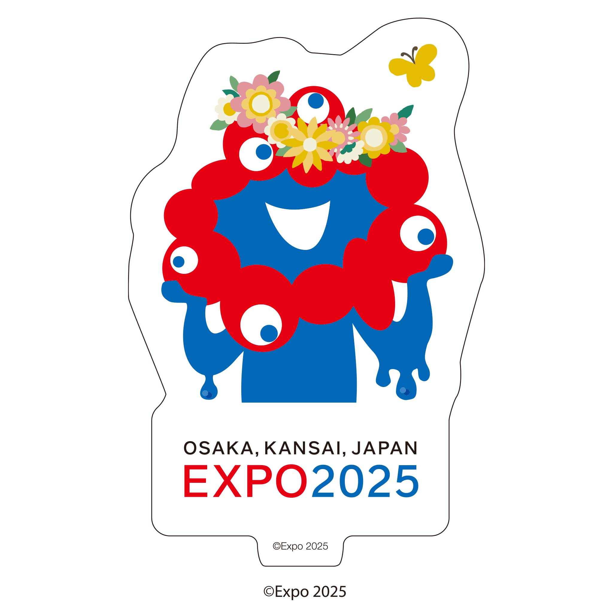 EXPO2025 ミャクミャク ロゴ マスコット キーホルダー タグ付き