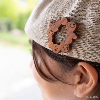 EXPO2025 公式ロゴ 木のブローチ AUC/175 杉 Ⓚ