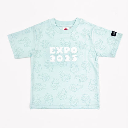 EXPO2025 ミャクミャク  総柄Tシャツ  ミント  Ⓚ