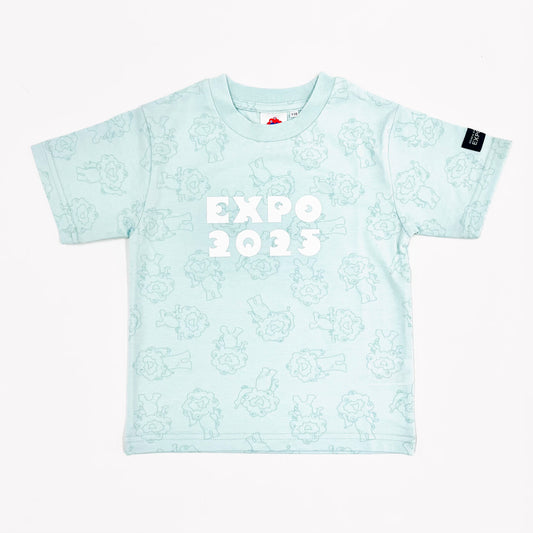 EXPO2025 ミャクミャク  総柄Tシャツ  ミント  Ⓚ