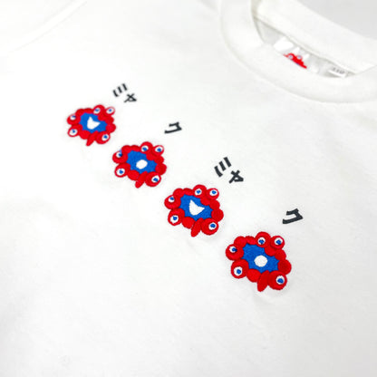 EXPO2025 ミャクミャク  ちびキャラTシャツ  ホワイト  Ⓚ