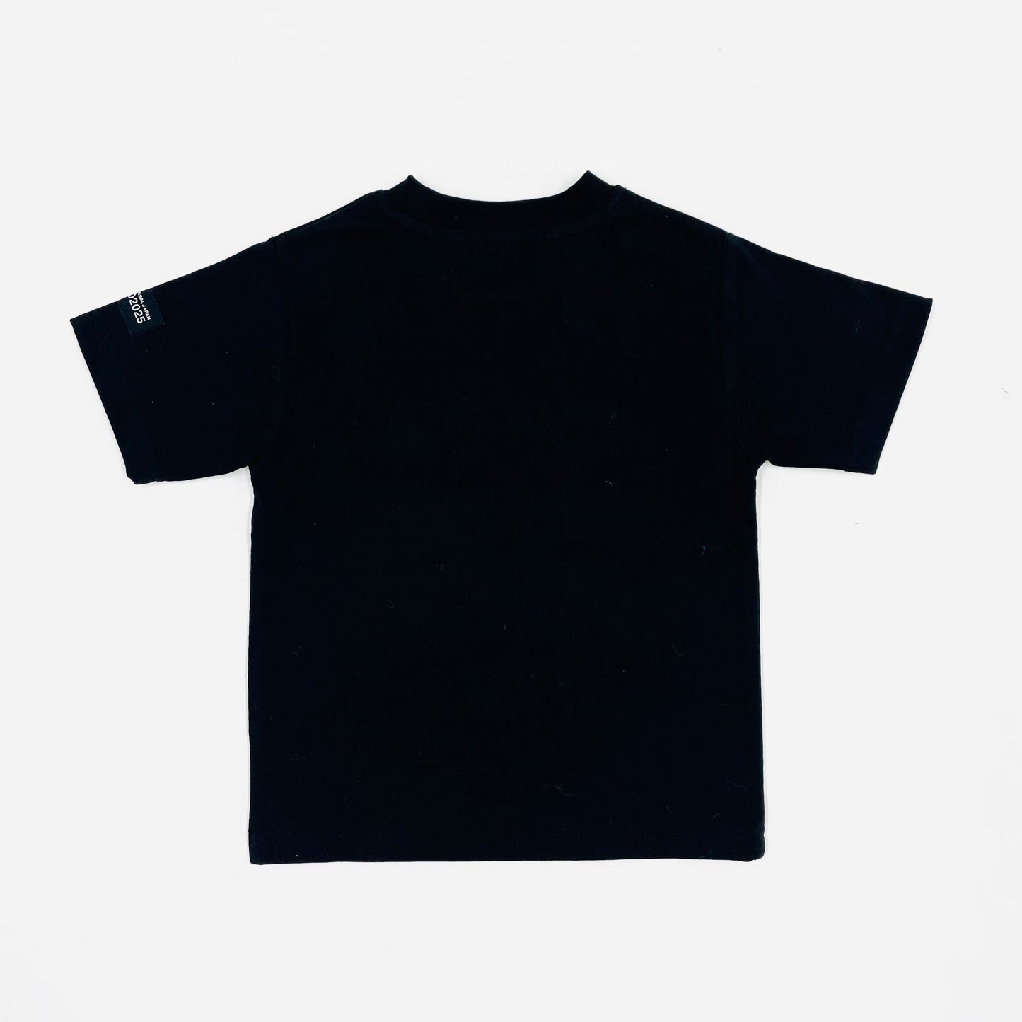 EXPO2025 ミャクミャク  ちびキャラTシャツ  ブラック  Ⓚ
