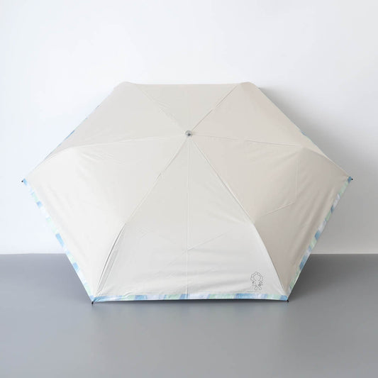 EXPO2025 ミャクミャク  箔プリント晴雨兼用折り畳み傘  AUR ベージュ 54ｃｍ  Ⓚ