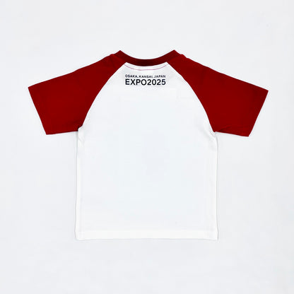 EXPO2025 ミャクミャク  ラグランTシャツ  ボルドー  Ⓚ