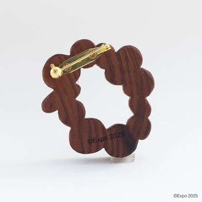EXPO2025 公式ロゴ 木のブローチ AUC/175 杉 Ⓚ