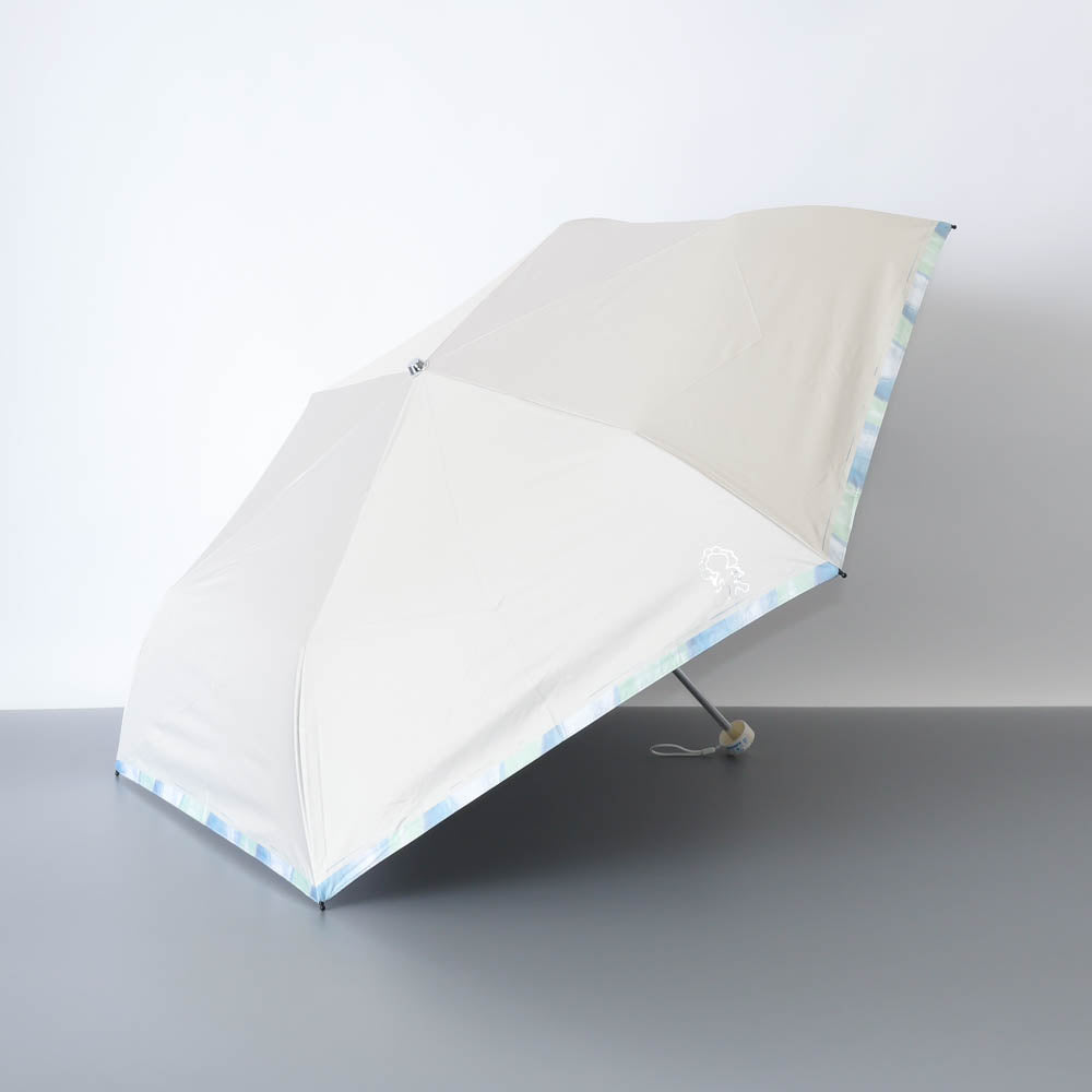 EXPO2025 ミャクミャク  箔プリント晴雨兼用折り畳み傘  AUR ベージュ 54ｃｍ  Ⓚ
